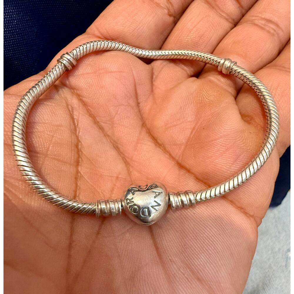 Pandora Heart Clasp Bracelet 7” ALE 925